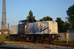 Diesellok der Baureihe 212 (V100) der Lokomotion GmbH im Rangierbahnhof München Ost