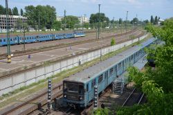 U-Bahn Budapest Metro Metrowagonmash in Kobanya-Kispest, der Endstation der Linie M3