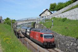 Reihe 460 Lok 2000 der SBB mit Intercity aus Doppelstockwagen